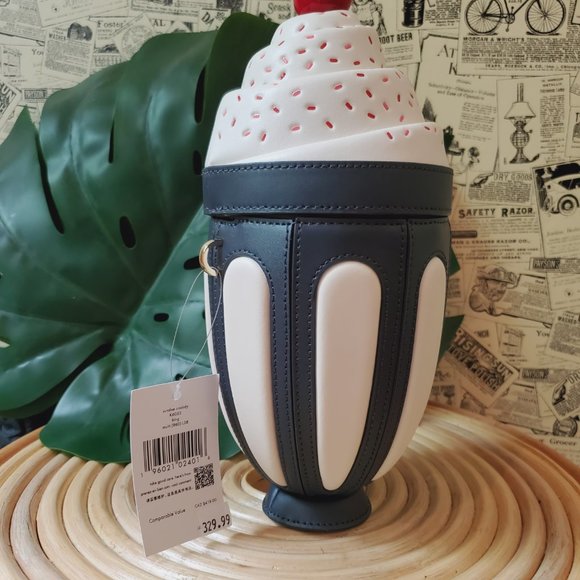 Kate Spade Bing Ice Cream Sundae Crossbody Shoulder Bag Purse Novelty K6053 NWT - Picture 6 of 6